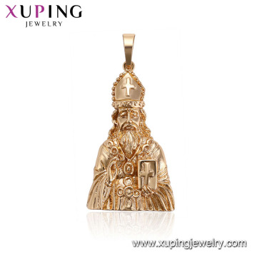 33581xuping Long beard old man figure statue religious pendant designs